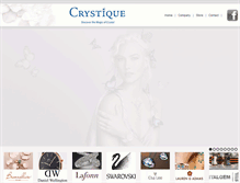 Tablet Screenshot of crystique.com